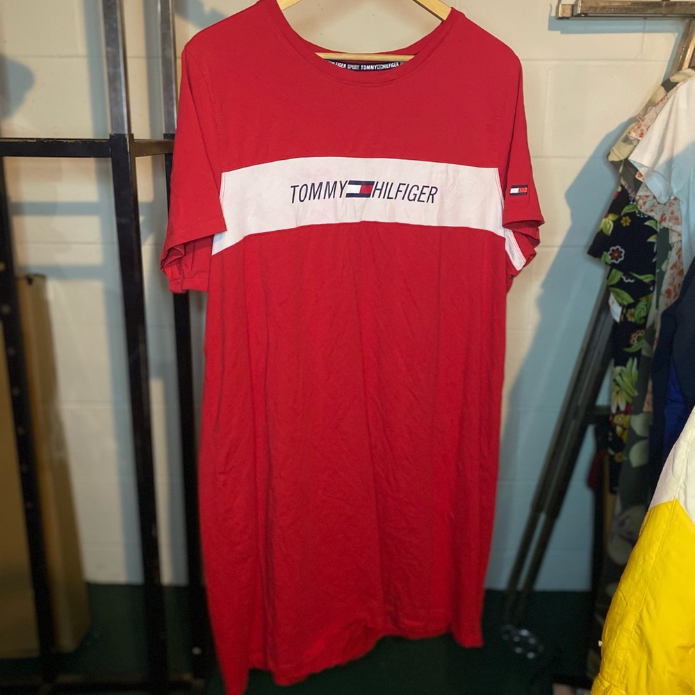 Tommy Hilfiger Red T-Shirt Dress